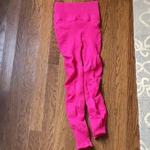 Free People Movement leggings, XS/S, hot pink.